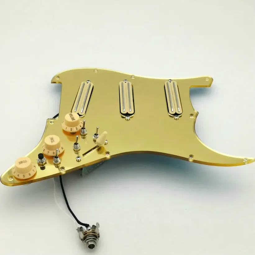 Golden mirror  Guitar Pickups fully loaded pickguard Humbucker Pickups Multifunctional push-pull single cut switch