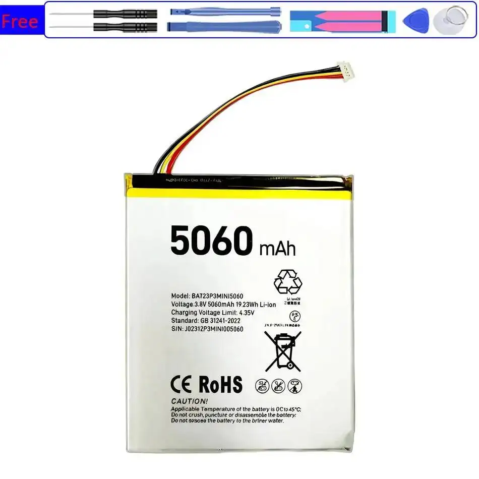 

Premium Replacement Tablet Battery For Doogee U9 U10 U10Pro 5060mAh BAT23P3MINI5060