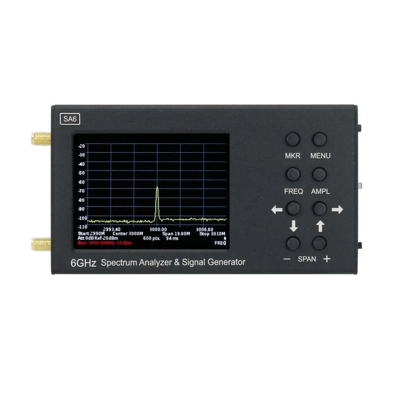 

SA6 6GHz Handheld Portable Spectrum Analyzer Signal Generator WiFi 2G 4G LTE CDMA GSM GPRS BDS