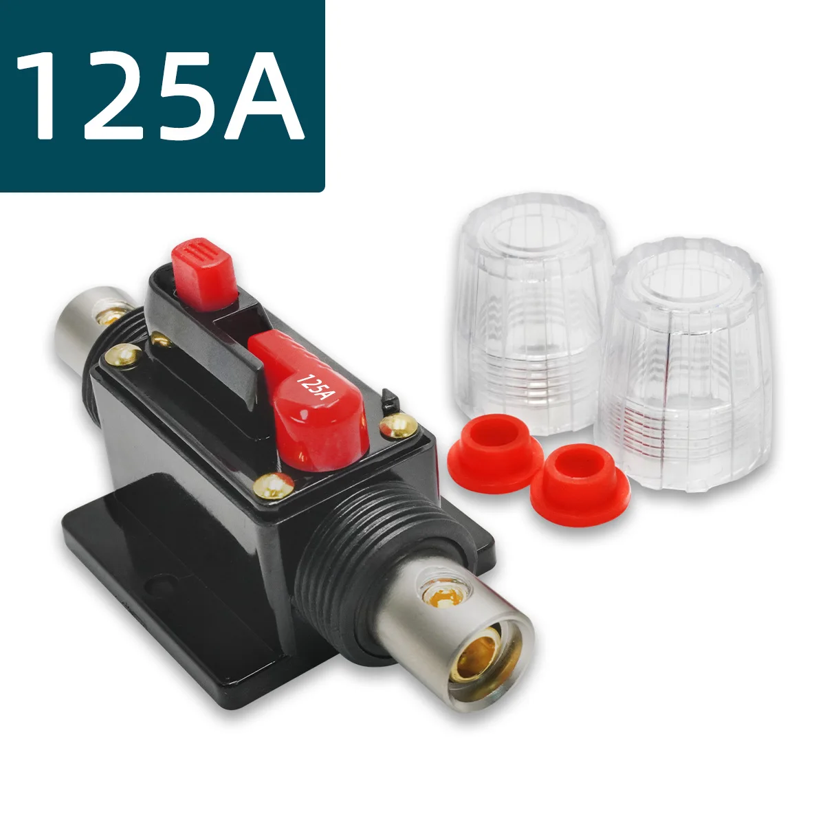 12V-48V Leistungsschalter 30a bis 300a Leistungsschutzsicherung Manueller Reset Wasserdichtes Auto-Boot-Handbuch 300a 200a 150a 100a 50a 40a