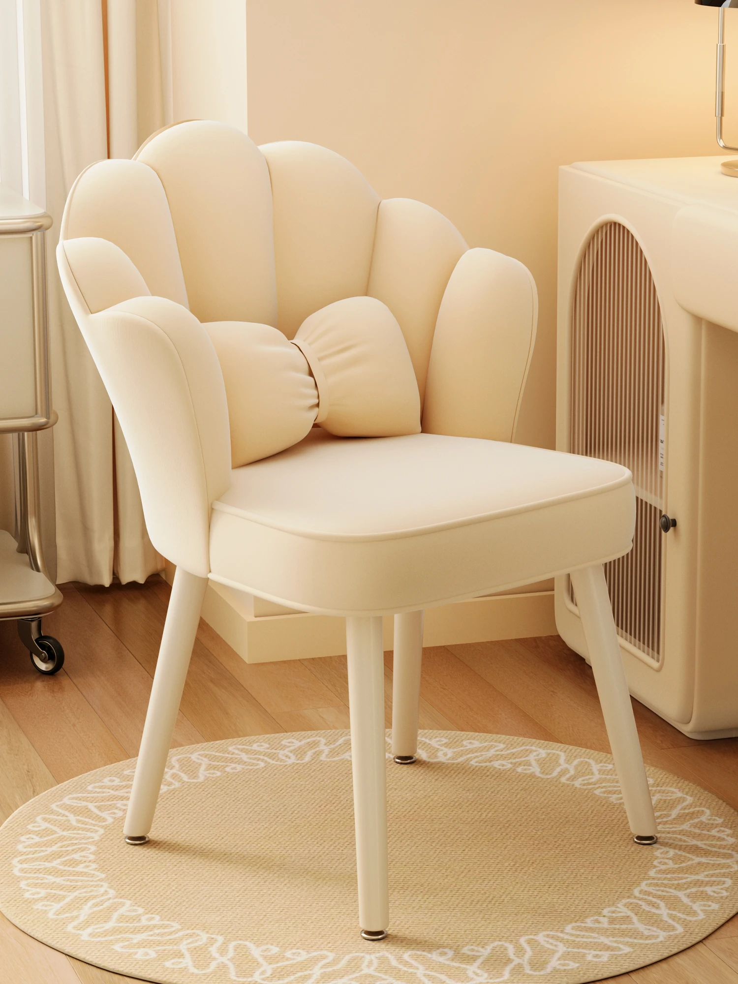 

Household dressing table makeup chair simple chair luxury dining chair back bedroom girl online celebrity manicure stool