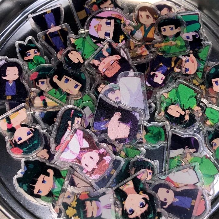 75Pcs Anime  Acrylic Patch Cute DIY Bag Jewelry Crafts Accessories