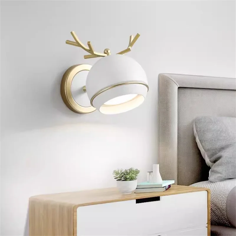 

12W Modern Light Luxury Wall Lamps with Switch Adjustable Bedroom Living Room Study Sconce Home Decor Indoor Wall Light Fixture