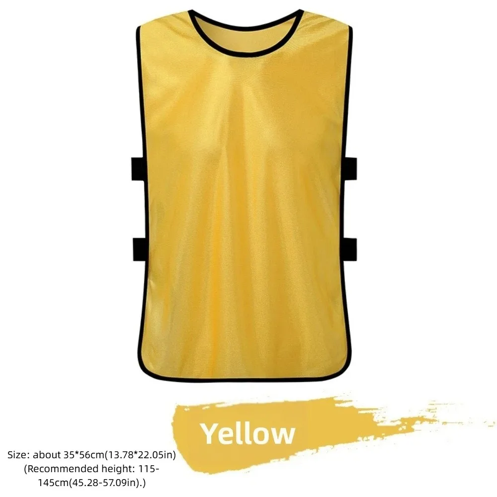 Quick Drying Sports Training Vest Sweat Uptake Mesh Fabric Soccer Vest 35*56cm Size Custom Printed Logo Practice Bib Vest