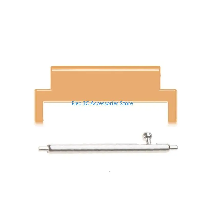 Y51A For 18mm-20mm Smartwatch Accessory Strap Metal Link Head GrainsAttachment Adjustable Connector Adapter Replacement 2pcs