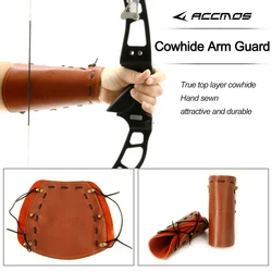 Archery Leather Protection Arm Guard,Safe Protect Sleeve,Adjustable Strap,Protective Gear,Accessories,Hunting,Shooting,Training