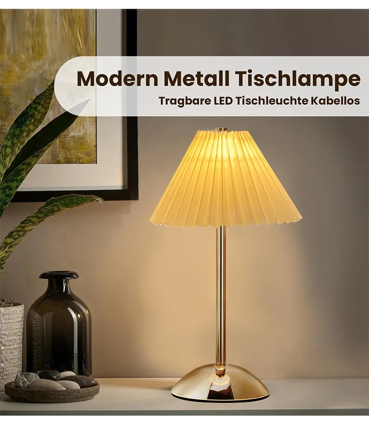 Lámpara de mesa LED, lámpara de escritorio de ambiente creativo, lámpara de mesa recargable por USB, luces nocturnas decorativas para estudio de cabecera de dormitorio Vintage