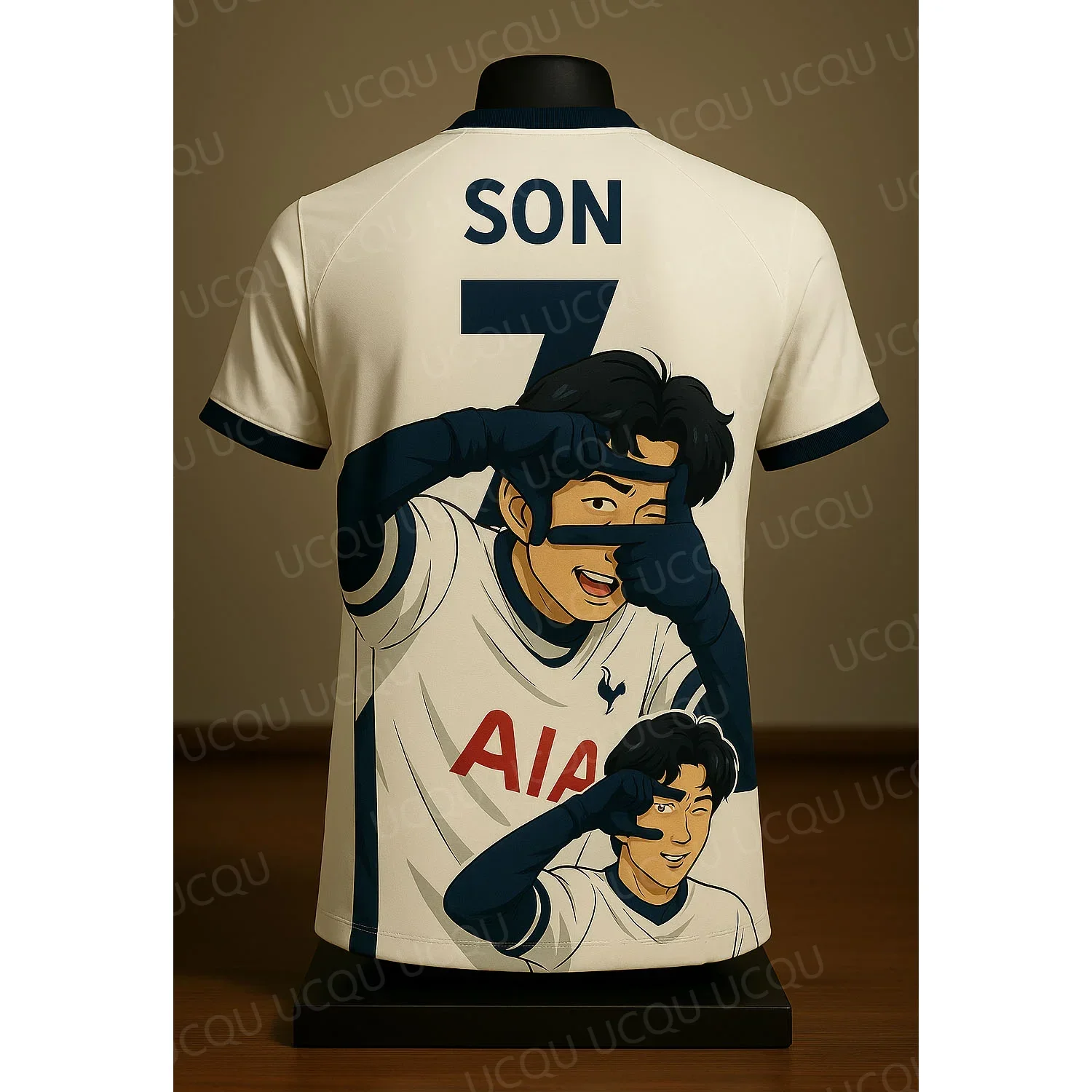 

Son Heung-min Cartoon Football Jersey 3D Printed Anime Style Soccer Shirt Fanwear Match and Streetwear fashionable and versatile