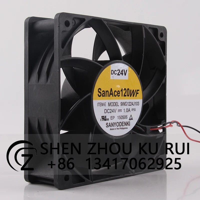 Case Fan for SANYO San Ace 9WG1224J103 24V 1.0A 120*120*38MM 12038 Cooling Fan for Welder Inverter