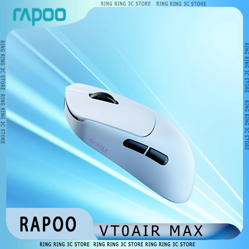 

New Rapoo VT0 Air MAX Gaming Mouse Dual 8K Polling Rate Lightweight 39g Wireless Esports Mouse Ergonomic Design 2.4GHz PAW3950