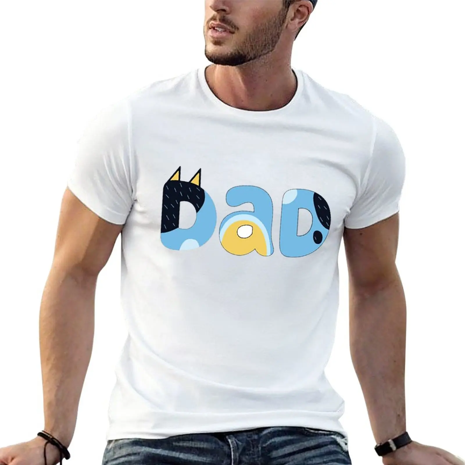 

i love dad T-Shirt oversized Aesthetic clothing Short sleeve tee men