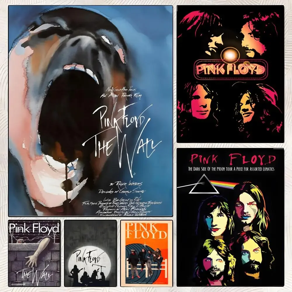 P-Pink Floyd Poster High-definition  poster stickers, suitable for bedroom, living room, home decoration