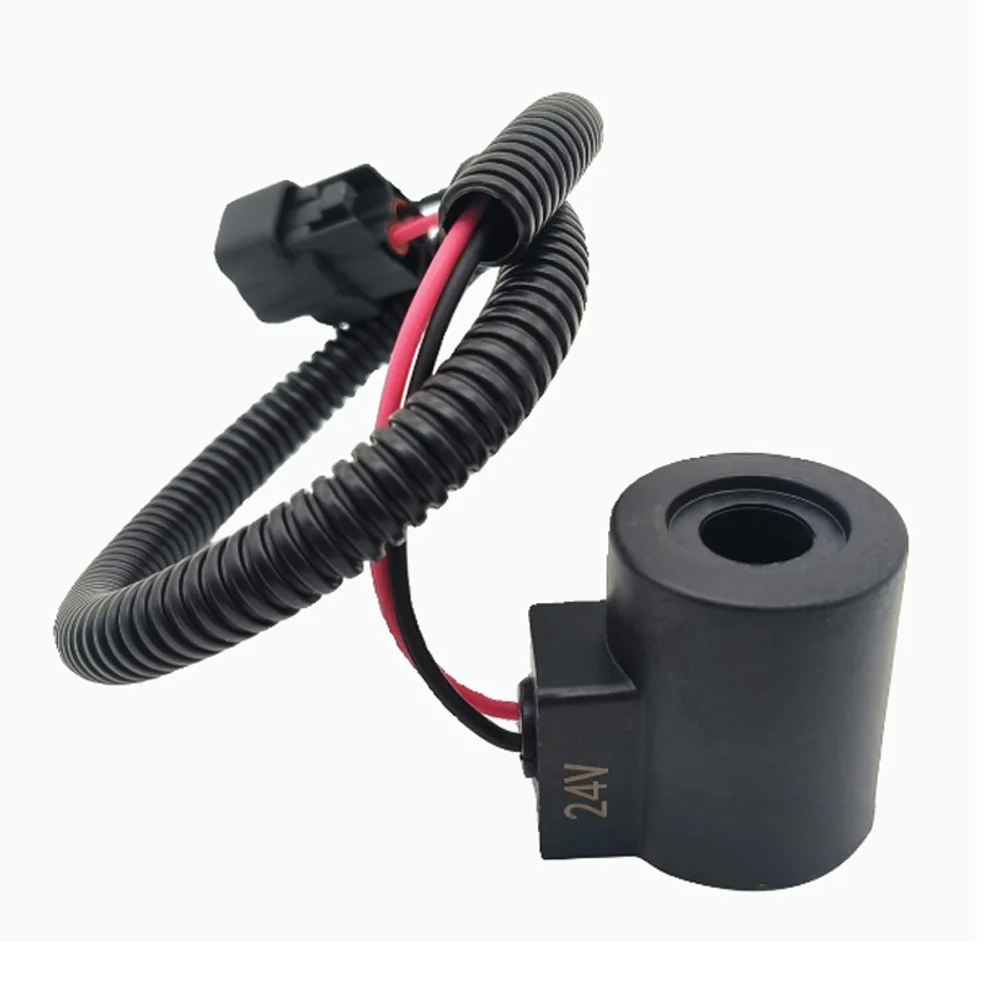 

Applicable to Daewoo DX Doosan 55 Excavator DH60-5 60-7 Rotary Solenoid Valve pilot Safety Lock Coil 12V 24V Spare Parts