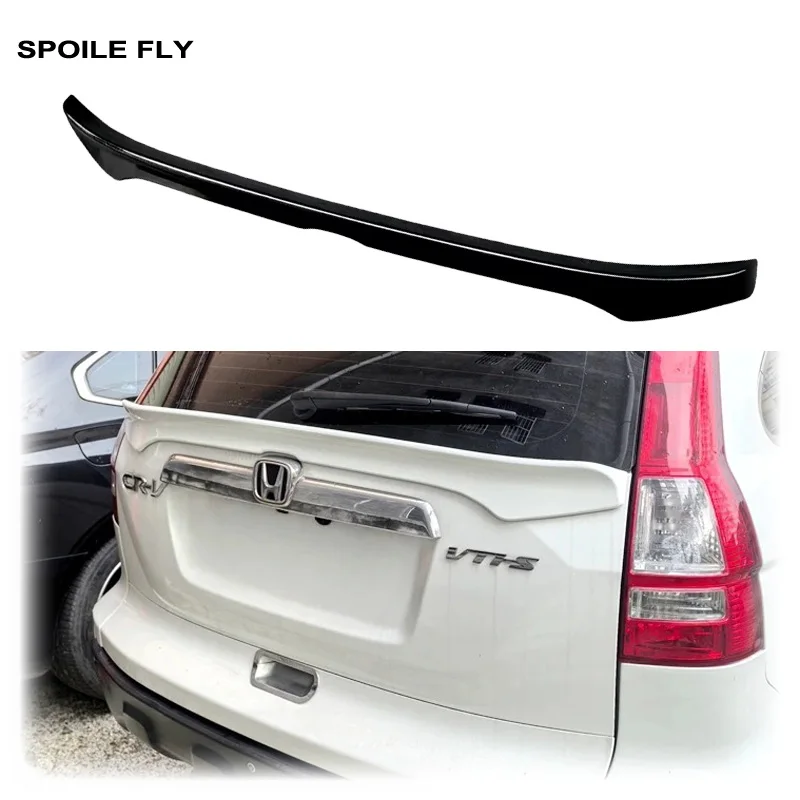 New Design 2007 2008 2009 2010 2011 For Honda CRV Rear Mid Spoiler Wing Lip High Quality ABS Glossy Black White Color Body Kit
