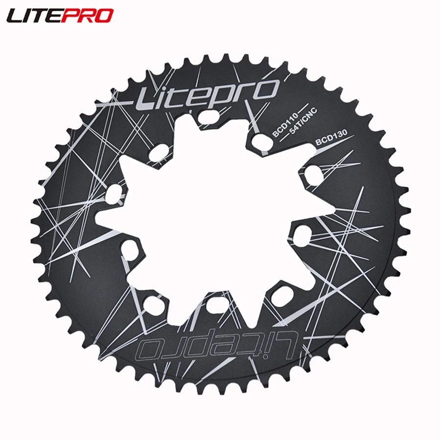 Litepro Road Bicycle Oval Chainring BCD110/130 MTB Chainwheel 54T 56T 58T Crankset Sprocket