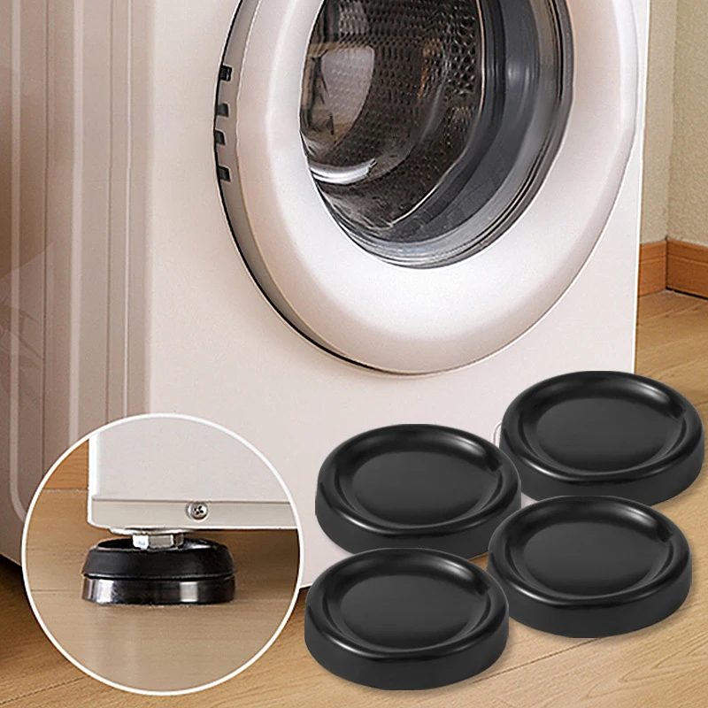 4Pcs Anti Vibration Feet Pads PVC Mat Slipstop Silent Universal Washing Machine Refrigerator Support Dampers Stand