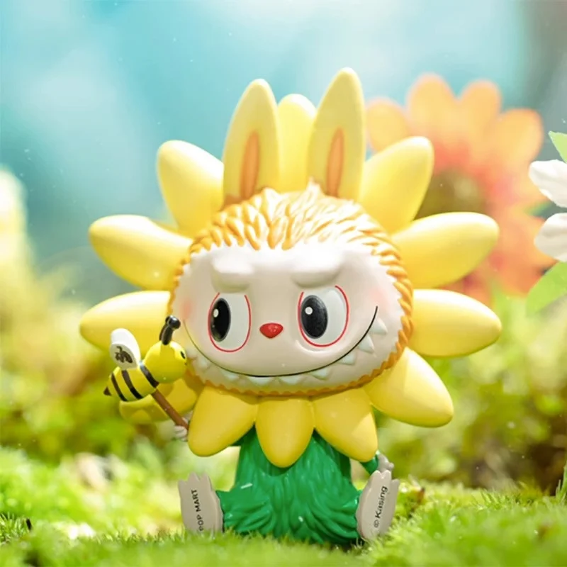 Hot Labubu Flower Spirit Series Blind Box Kawaii Decoration Ornament Models Cute Labubu Toy Children Birthday Surprise Doll Gift