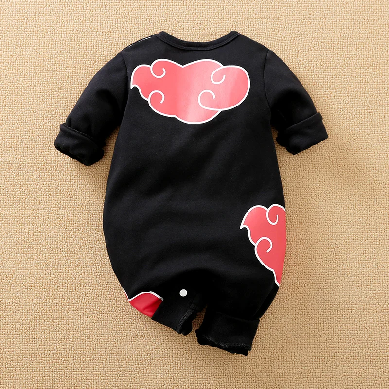 Autumn Long Sleeve 0-18 Months Newborn Romper Knitted Onesie Toddler Baby Soft Trendy Hipster Comfortable red black cloud Style