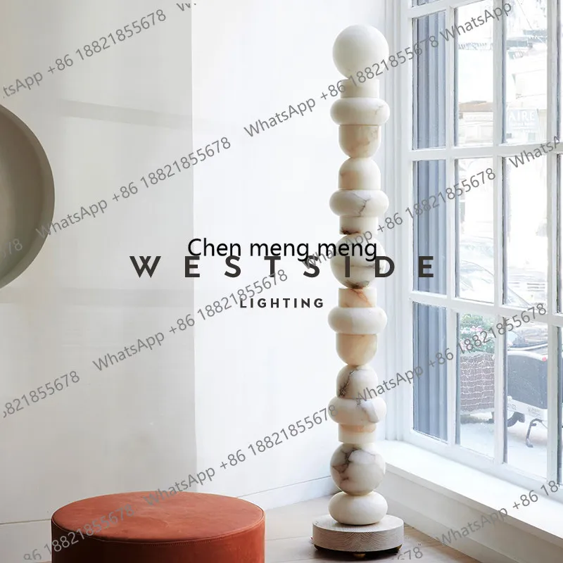 

Spanish imported marble designer floor lamp living room bedroom study decoration ornament