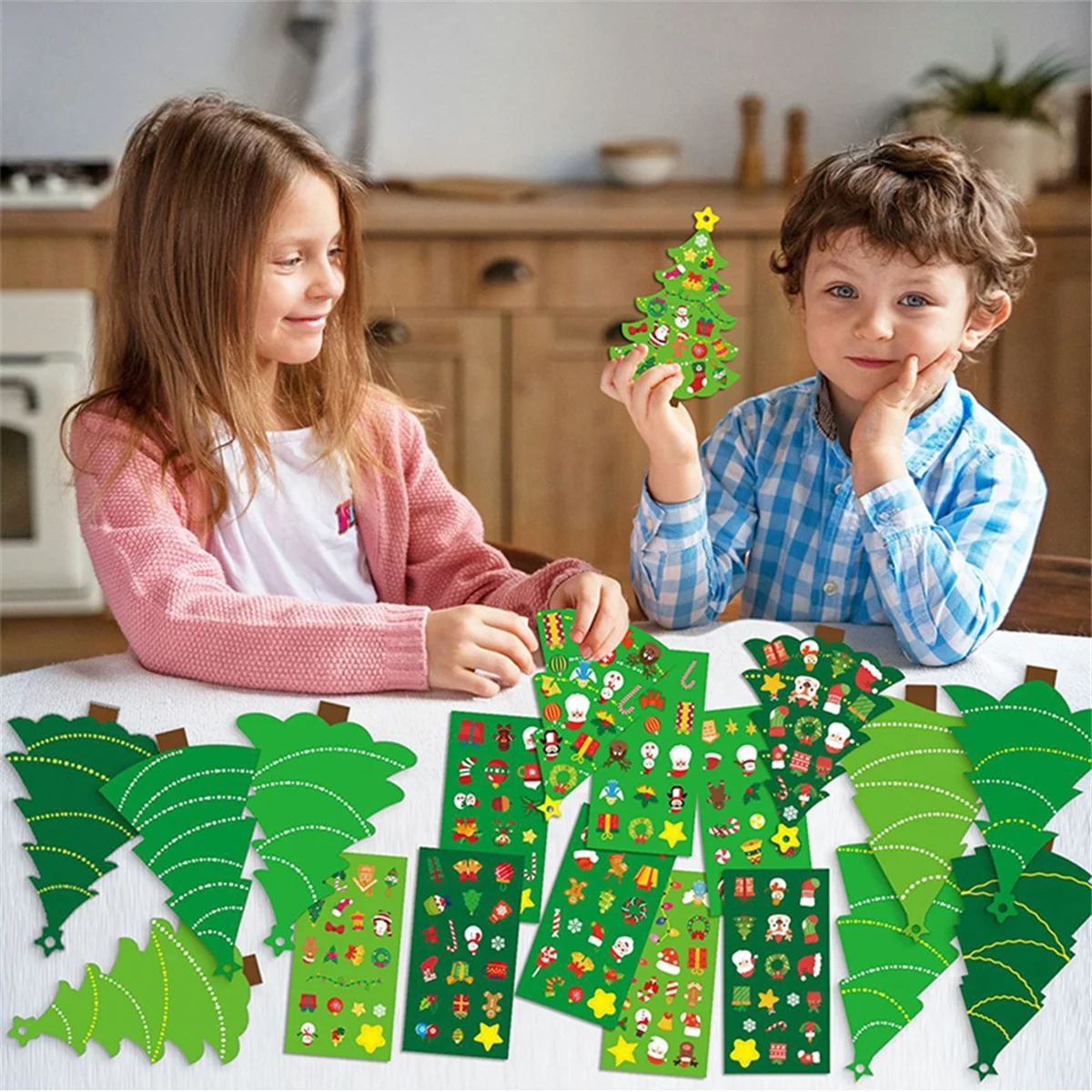 A11I 24PCS Christmas Tree DIY  - Art And Craft For Xmas recension och pris