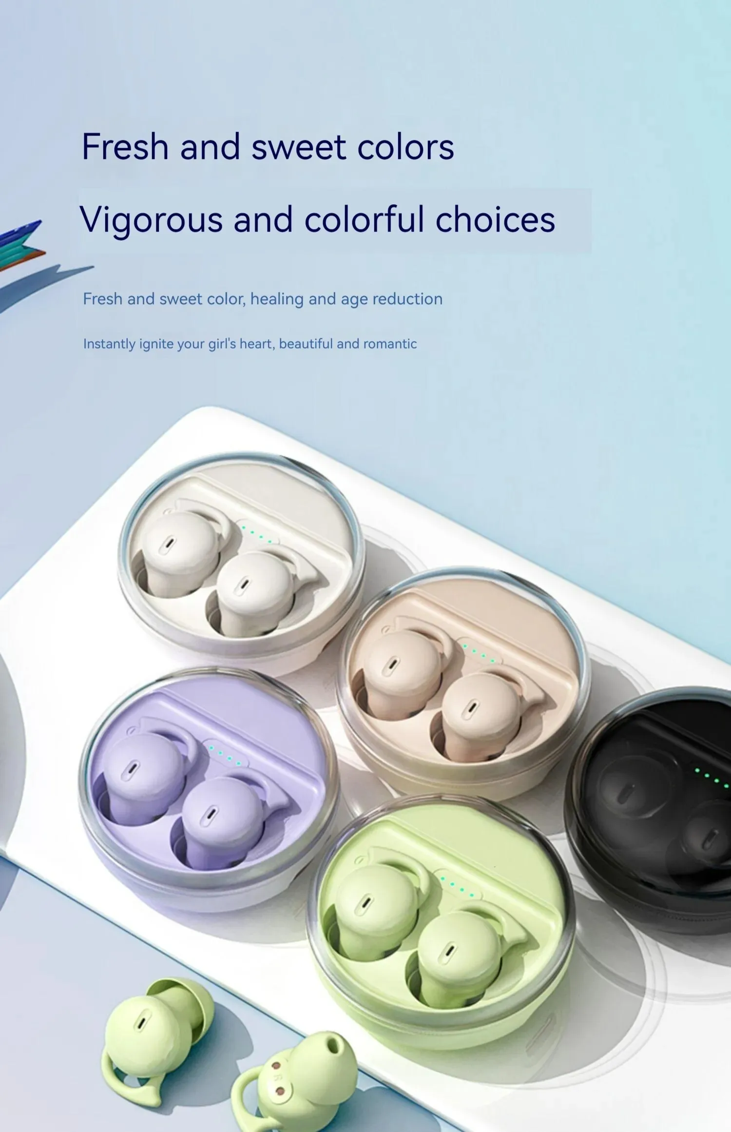 Buds2 pro Auricolari invisibili per dormire Cuffie per dormire Mini piccoli auricolari Bluetooth wireless Cuffie con riduzione del rumore Regali