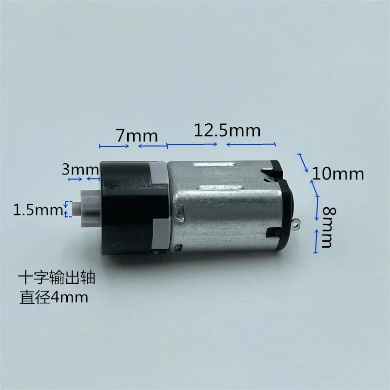 Mini 10mm Micro M10 Planetary Gear Motor Small Gearbox Reducer Motor DC 1.5V 3V 3.7V 85RPM Slow Speed Cross shaft DIY Robot Toy