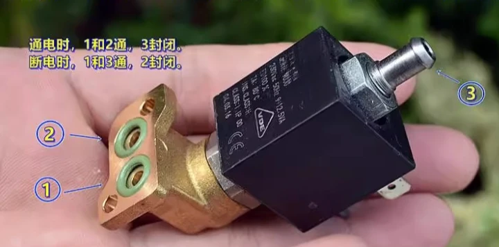 

Two position three-way AC230V air compressor commercial coffee machine solenoid valve