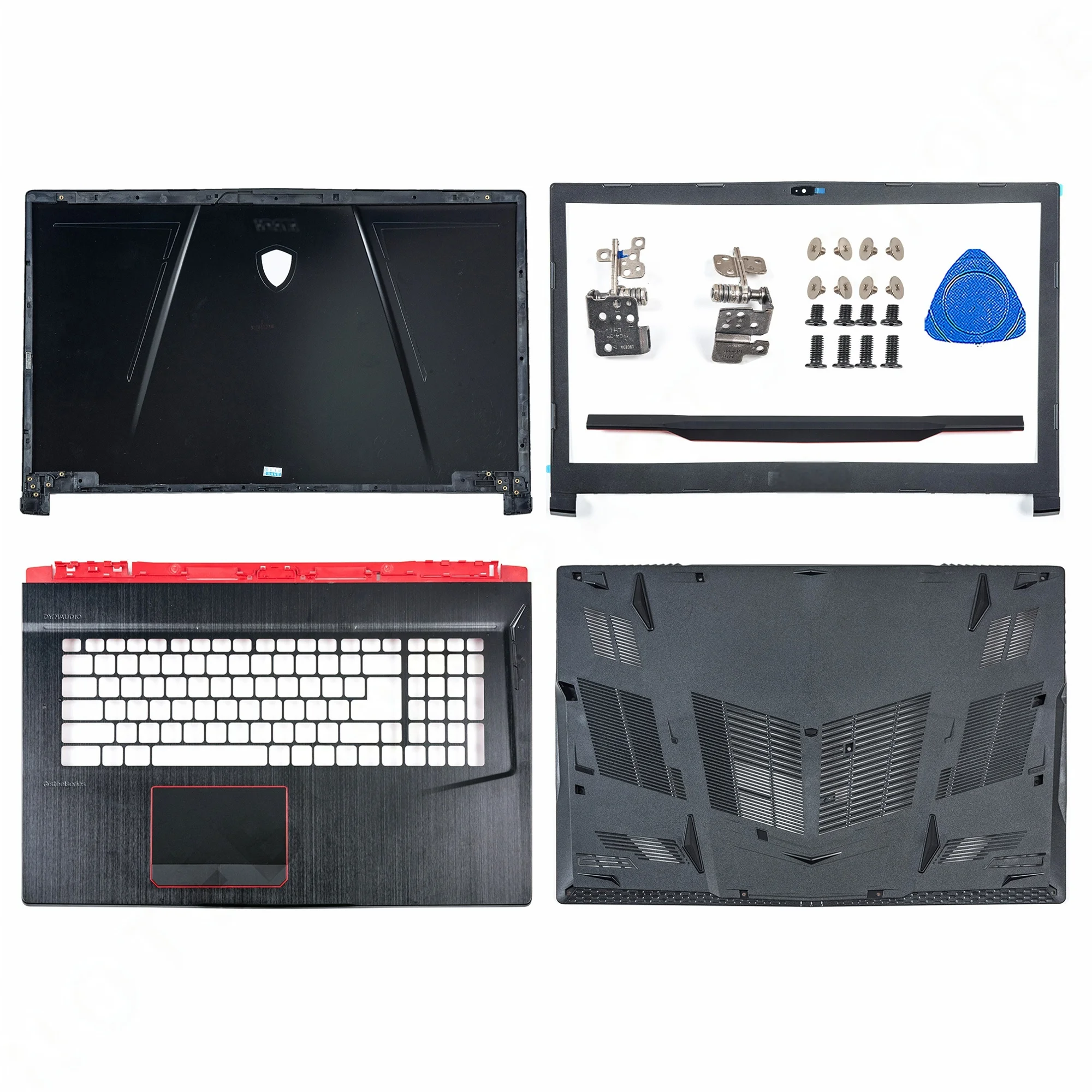 

Запчасти Epc для ноутбука GE73 Raider RGB 8RF 8RE MS-17C1 MS-17C3 MS-17C5 MS-17C7, задняя крышка ЖК-дисплея/передняя рамка/петли/подставка для рук/нижняя часть