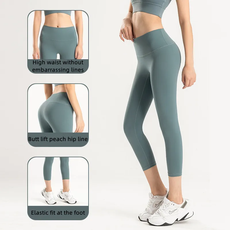 New Double Sided Brushed Yoga Women Clothing Pants Outdoor Sport Run Legging Women Gym High Waist Hip Lift Push Ups Fitnes Pants