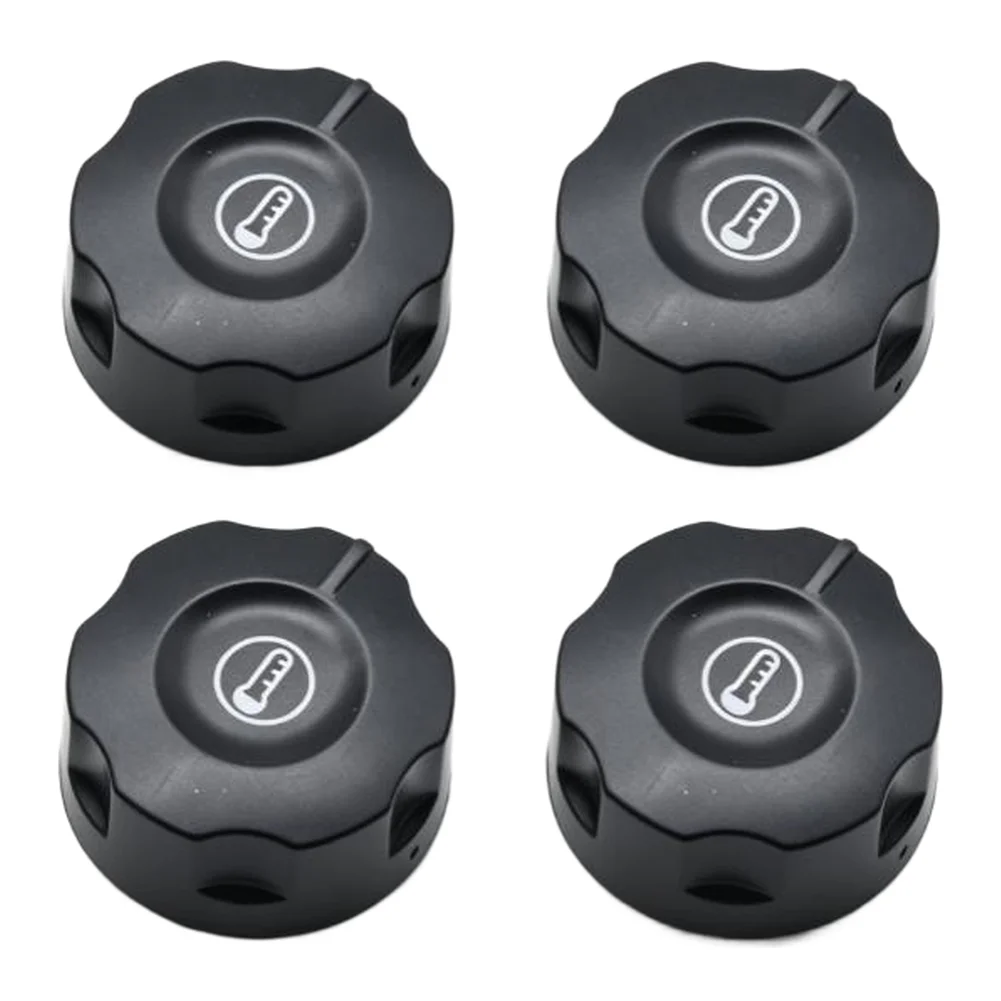 4pcs Cooker Replacement Knobs For Electric Deep Fryer Temperature Control Switch 6mm Shaft Switch For Cooker Grill Griddle Black