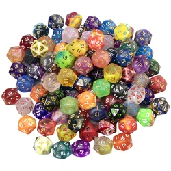 D20 polyed rische Würfel zufällig beeinflusste und farbige 20-seitige Würfel (10/100 Stück) für dnd rpg Spieltischspiel-Unterhaltung zubehör