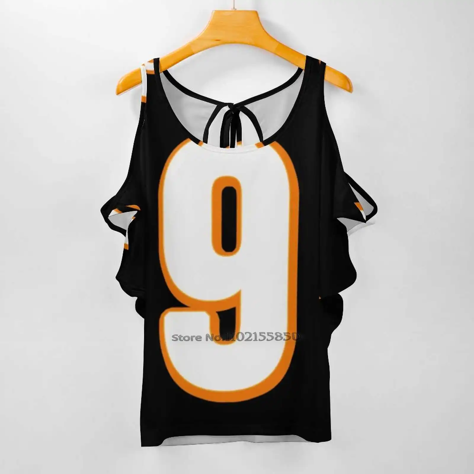 Burrow Jersey Women V Neck T-Shirt Casual Sexy T Shirts Hollow Out Zipper Pullover Top Joe Burrow Burrow Bengals Cincinnati