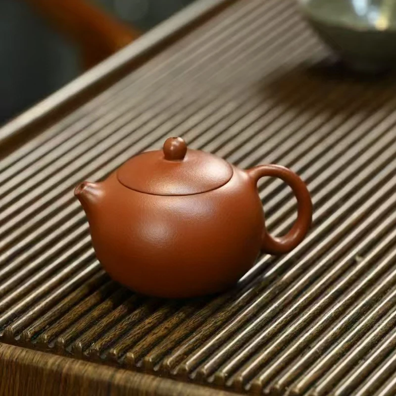 Handmade Chinese Yixing Teapot, Pure Hand, Colorful Mud Painted, Plum Fragrant, Xi Shi Pot, Purple Clay,