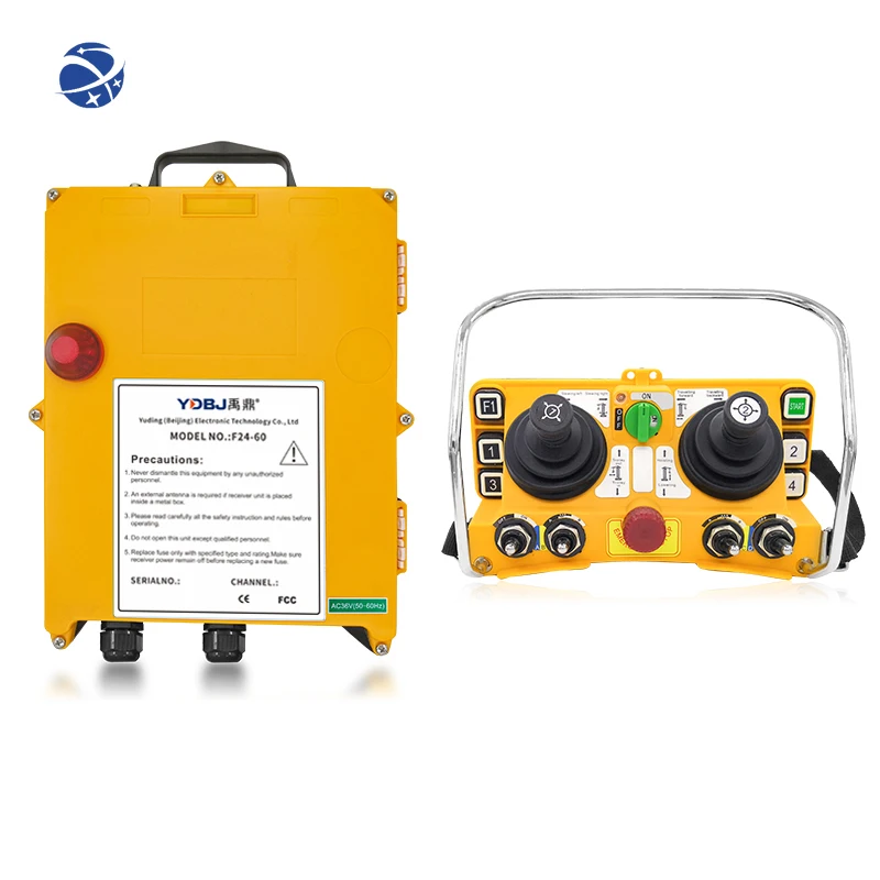 

Yunyi F24-60 Manufacturer Industrial Joystick Wireless Crane Radio Remote Control For Tower Crane