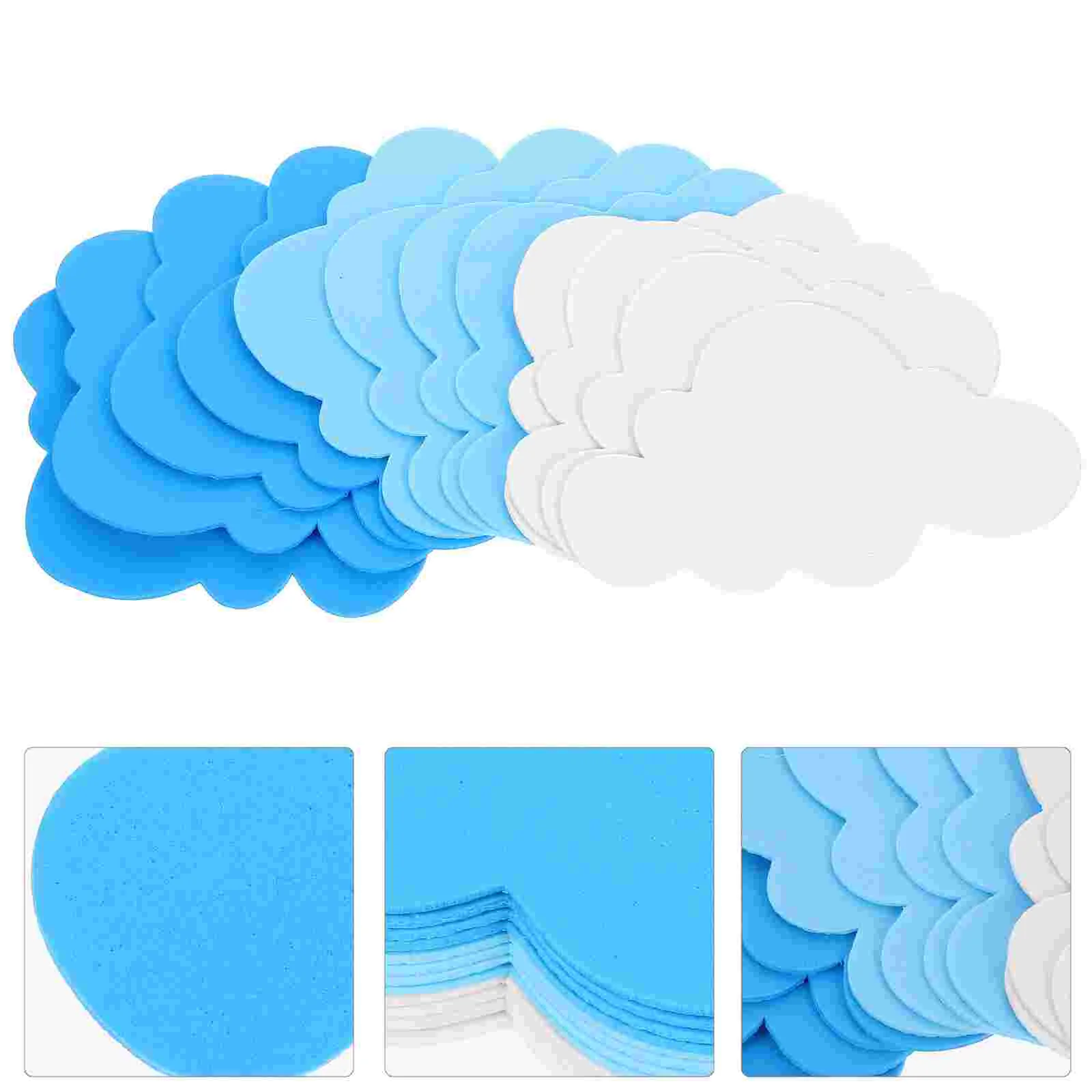 24pcs EVA Clouds Wall Sticker Decoration for Kindergarten Classroom DIY Crafts Stickers