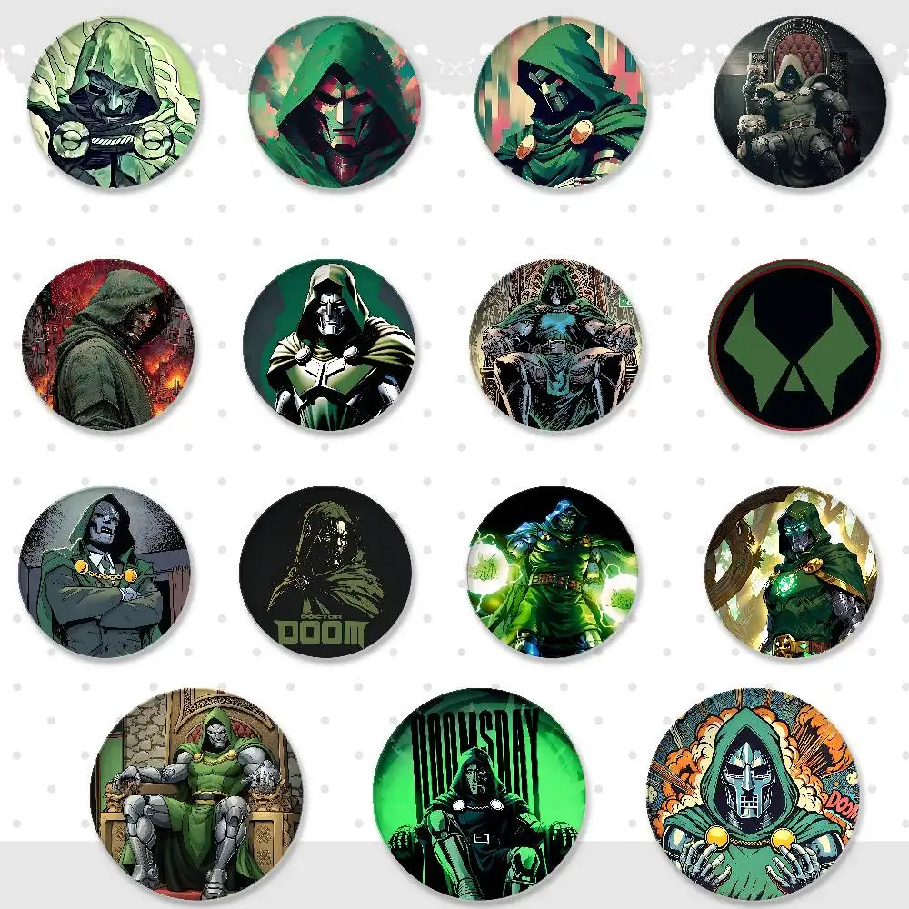 D-DoctorS D-Doom Coole Abzeichen Weiche Anstecknadel aus Weißblech Metall-Badge Individueller Schmuck Accessoires für Hut Tasche Revers