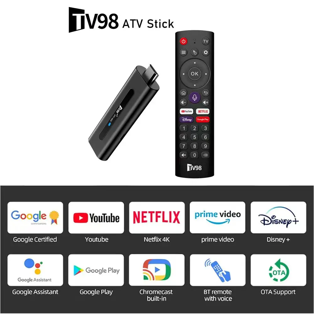 TV Stick Lite with Voice Remote Lite, Our Most Affordable HD Media Player, TV Stick with 2GB RAM 16GB ROM, 2.4G/5G Dual