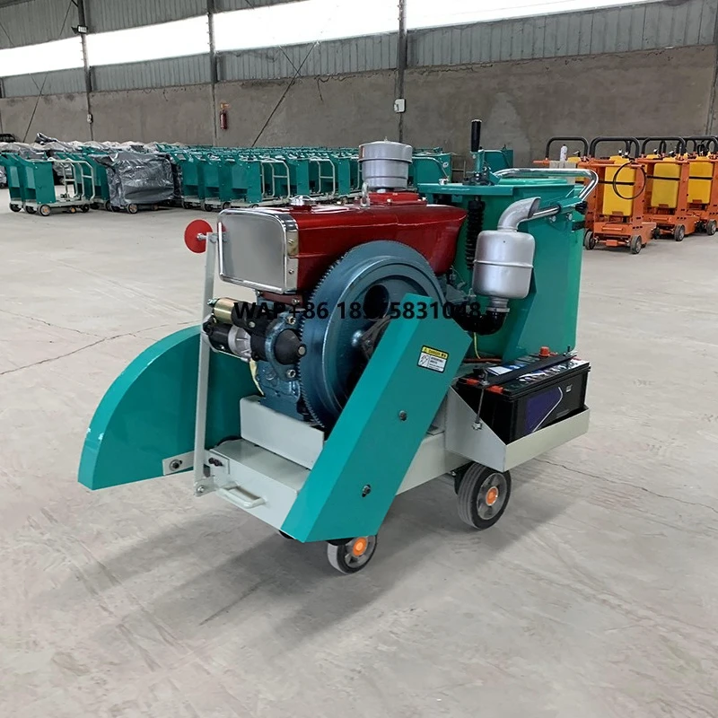 

Four-stroke high-power engine road concrete groove knife road cutting saw machine for parking lot