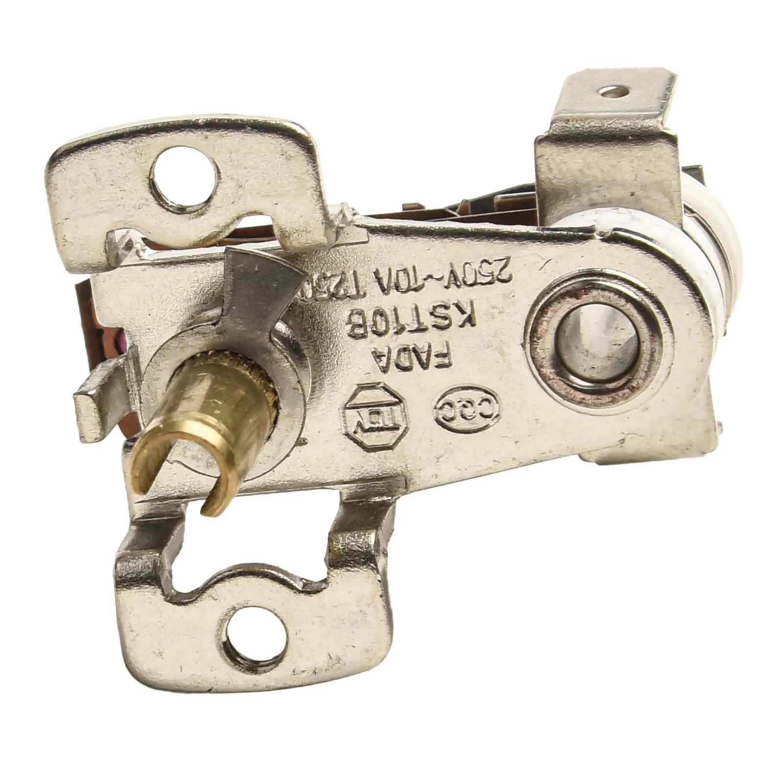 2pcs Temperature Switch KST-168 Bimetal Thermostat 90C 16A 250V AC for Electric Irons Toasters Rice Cookers and Heating Units