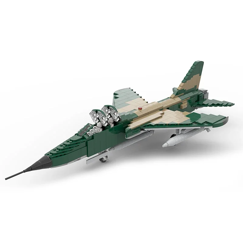 Moc Building Bricks Military Model F-105G Wild Weasel Fighter Technology Modular Blocks Gifts Christmas Toys DIY Sets Assembly