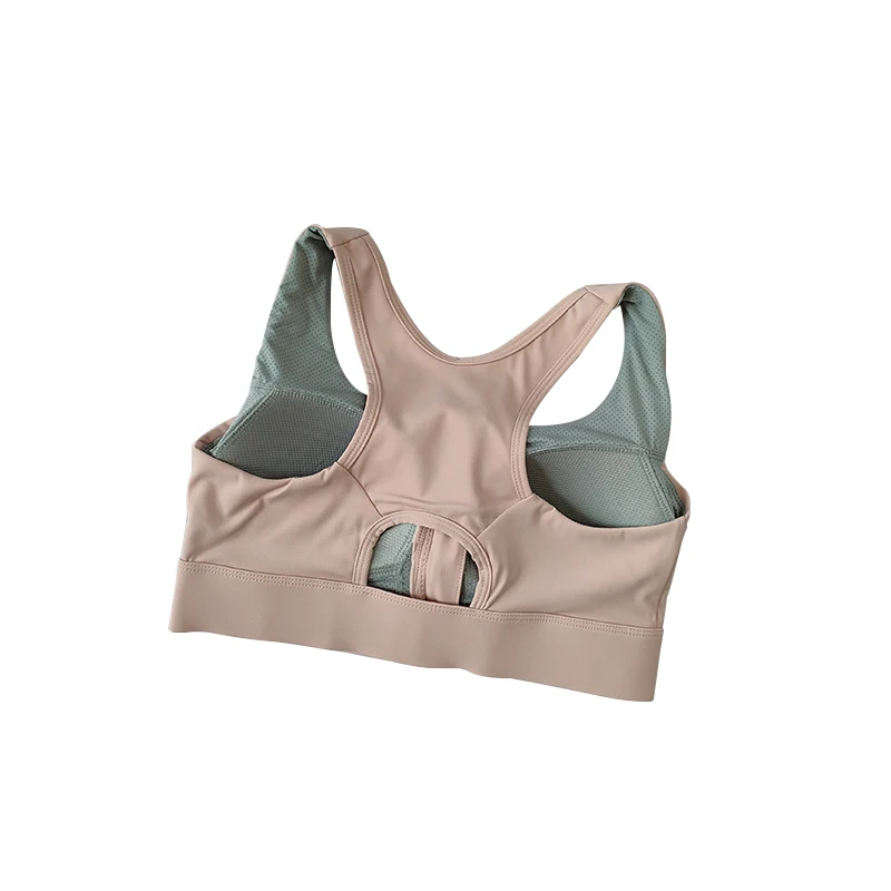 Soutien-gorge de Fitness de grande taille, haute résistance, résistant aux chocs, séchage rapide, sous-vêtements de sport une pièce à fermeture