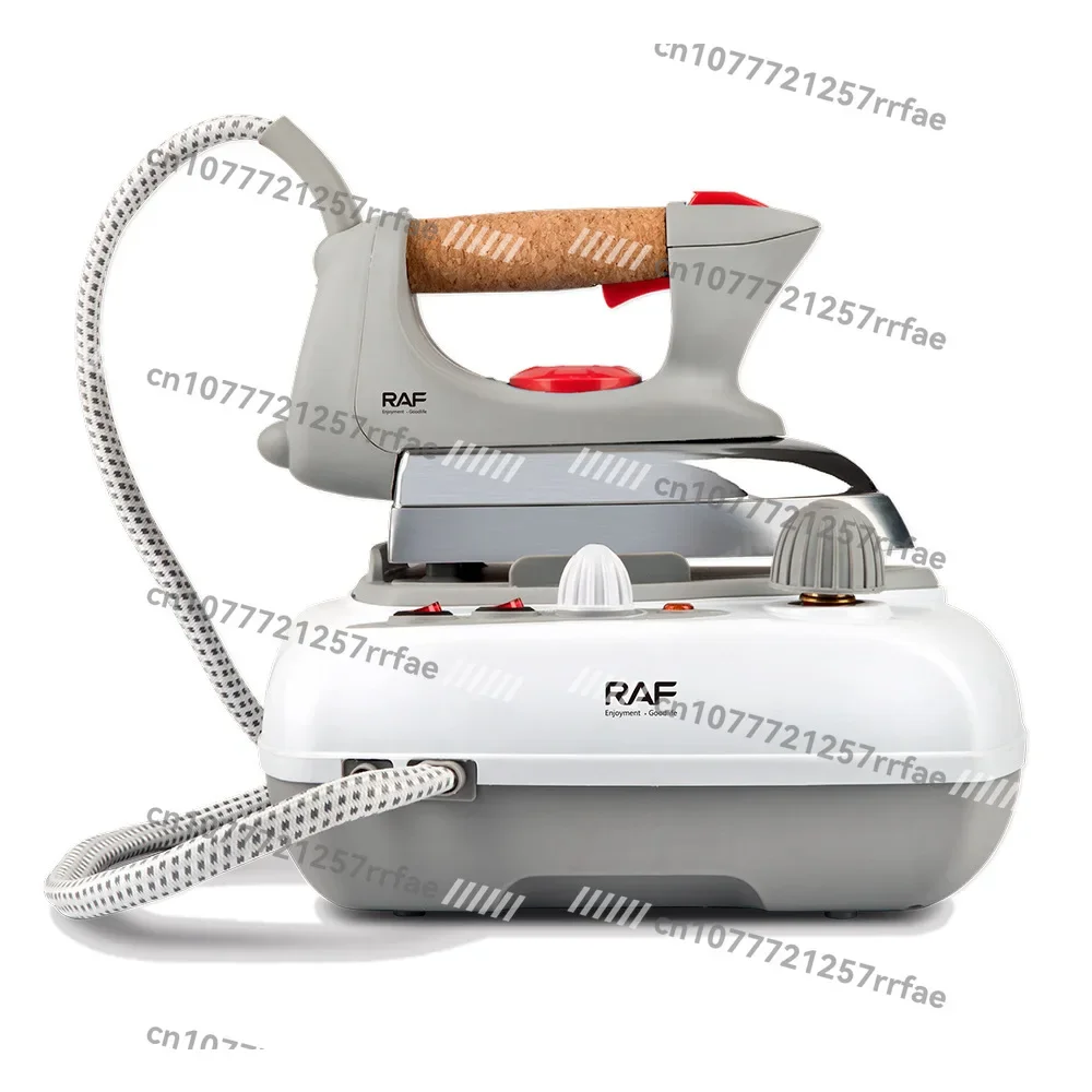 Vintage Style Electric Steam Iron with Aluminum Baseplate European Union Plug for Home Clothes Steaming Station