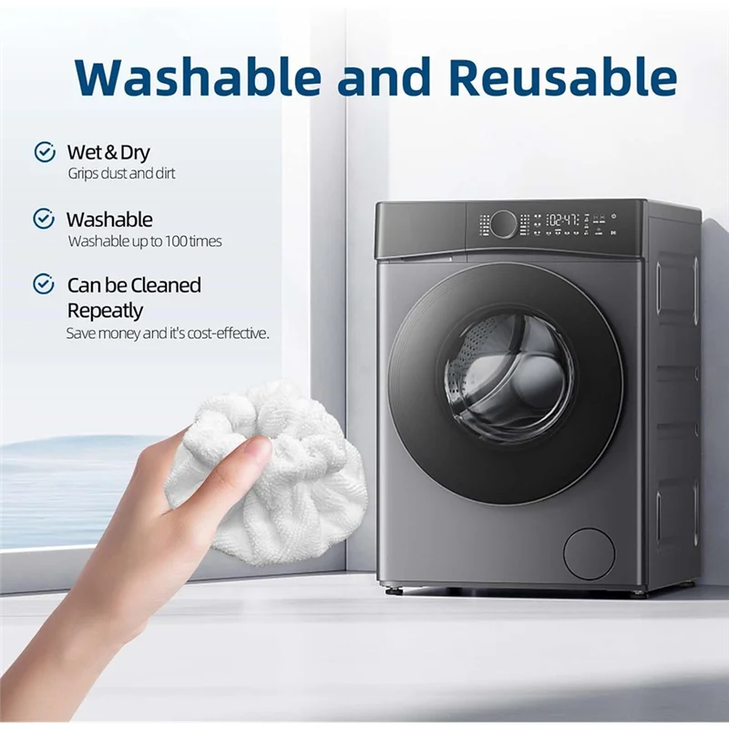 A61I Universal For Steam Cleaner Mop Pads 12Pack Triangle Bonnets Microfiber Cloths Cover For Dupray/Wagner For Steam Cleaner