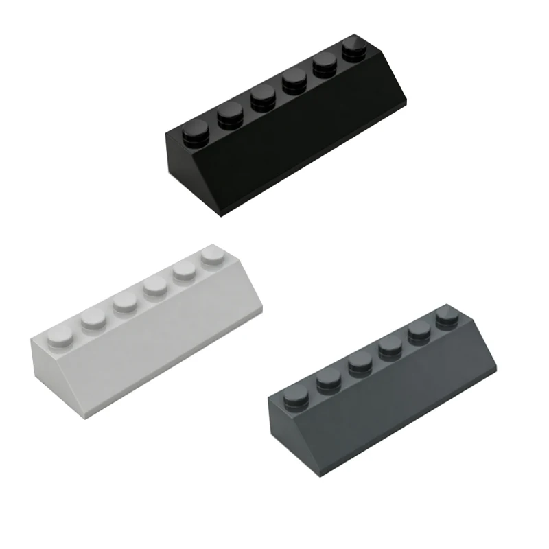 10pcs MOC compatible 23949 building block parts 2X6 slope face brick DIY technology loose parts