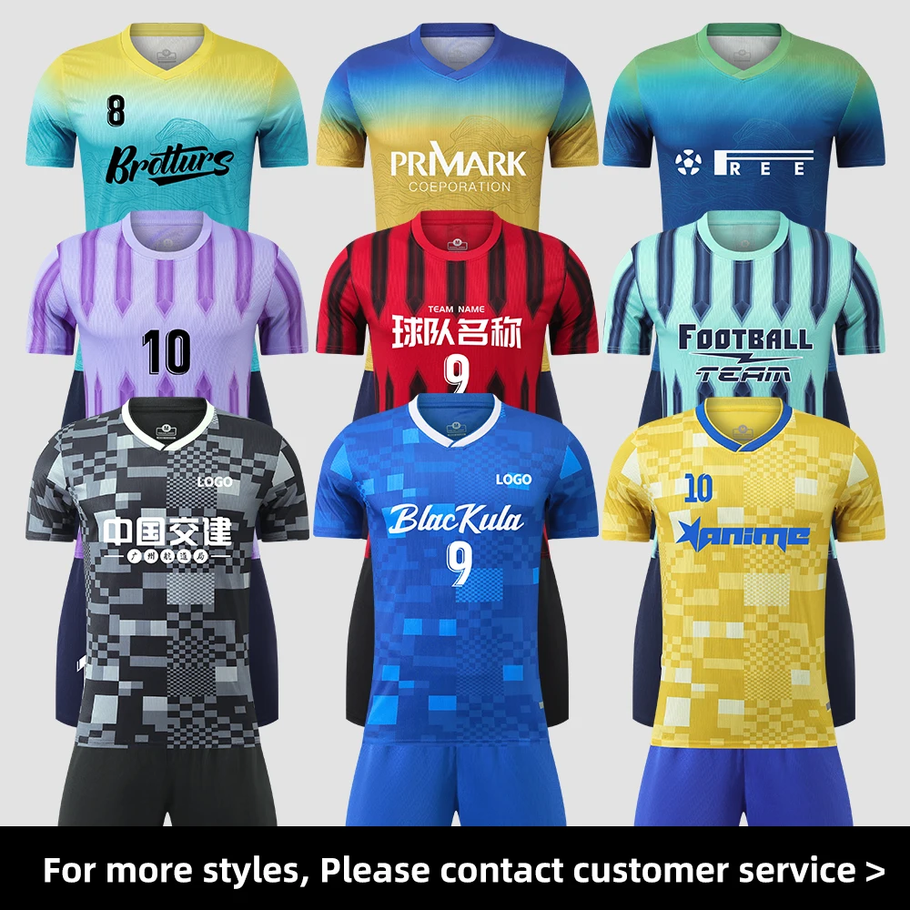 

Adult Kids Football Jersey Men Boy Customize Soccer Uniforms Kit Sports Clothes Women Futsal Sportswear Training Tracksuit Child