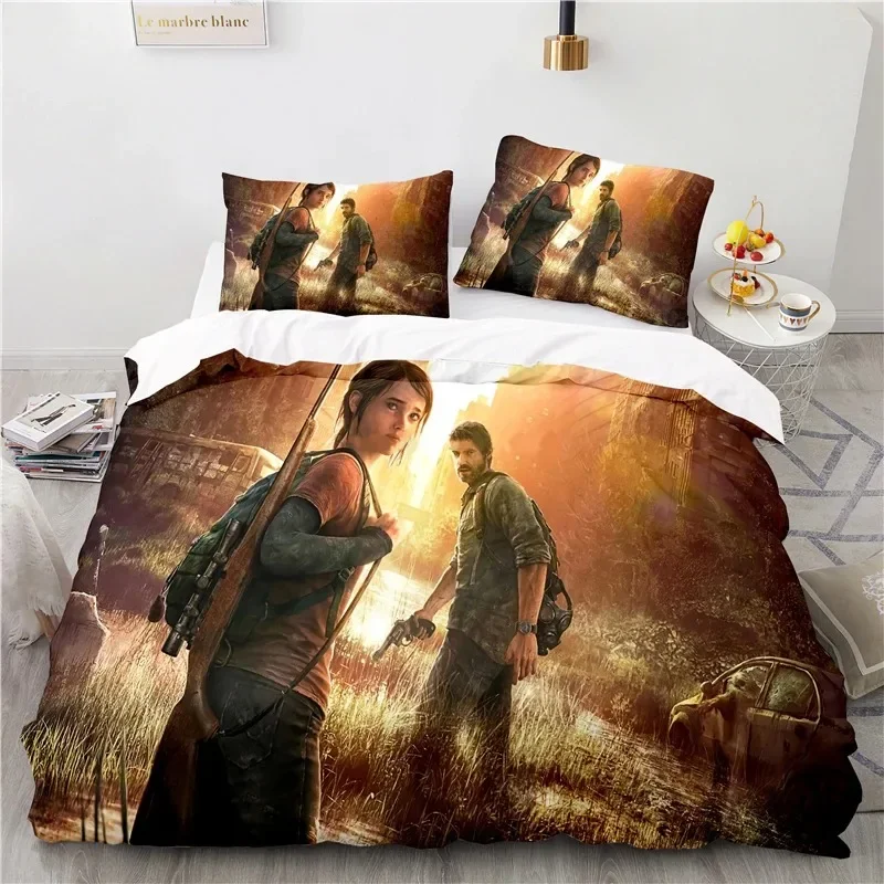 3D Printed Game The Last of Us Bedding Set Boys Girls Twin Queen Size Duvet Cover Pillowcase Bed Kids Adult Home Textileextile