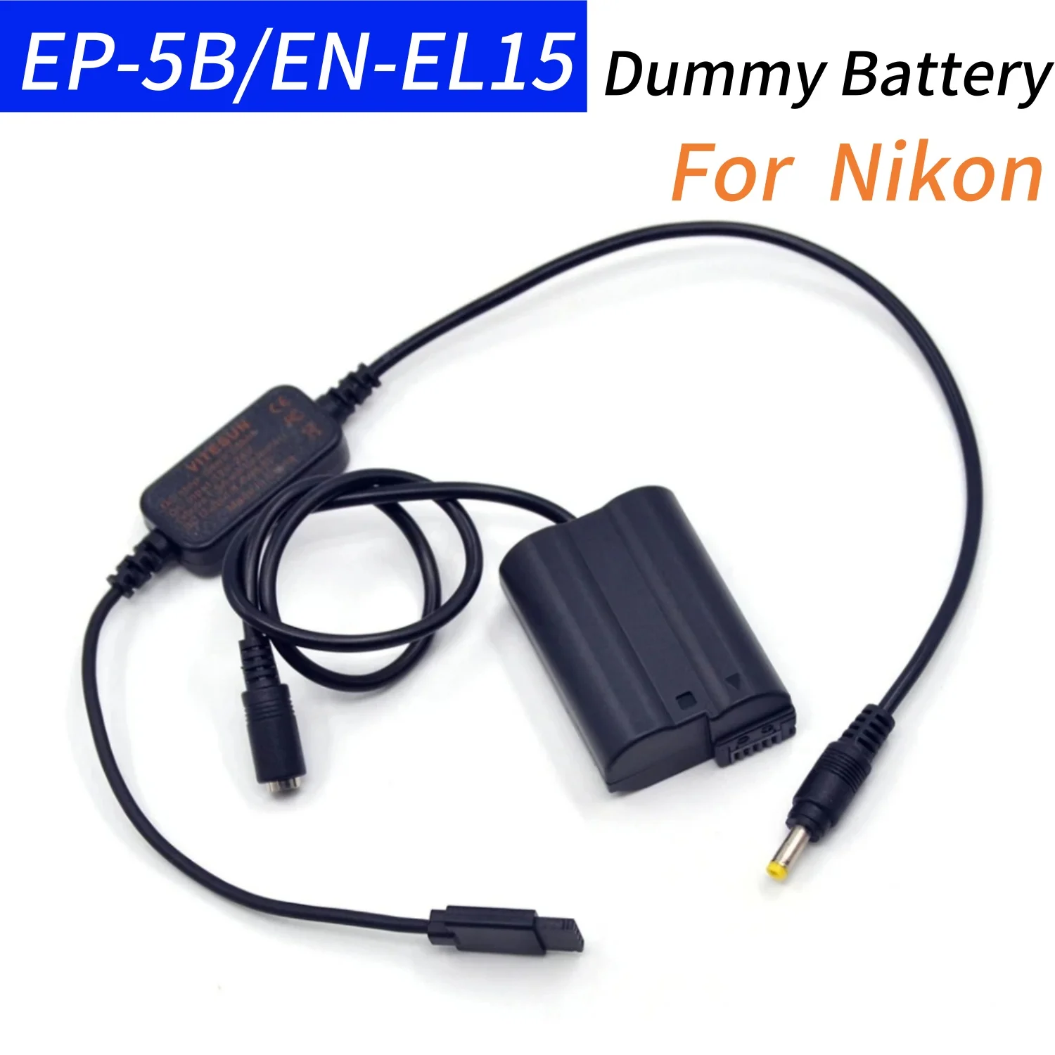 

Power Adapter Cable for DJI Ronin-S EP-5B DC Coupler EN-EL15 Dummy Battery for Nikon Z7 Z6 D850 D810 D800E D750 D610 Camera