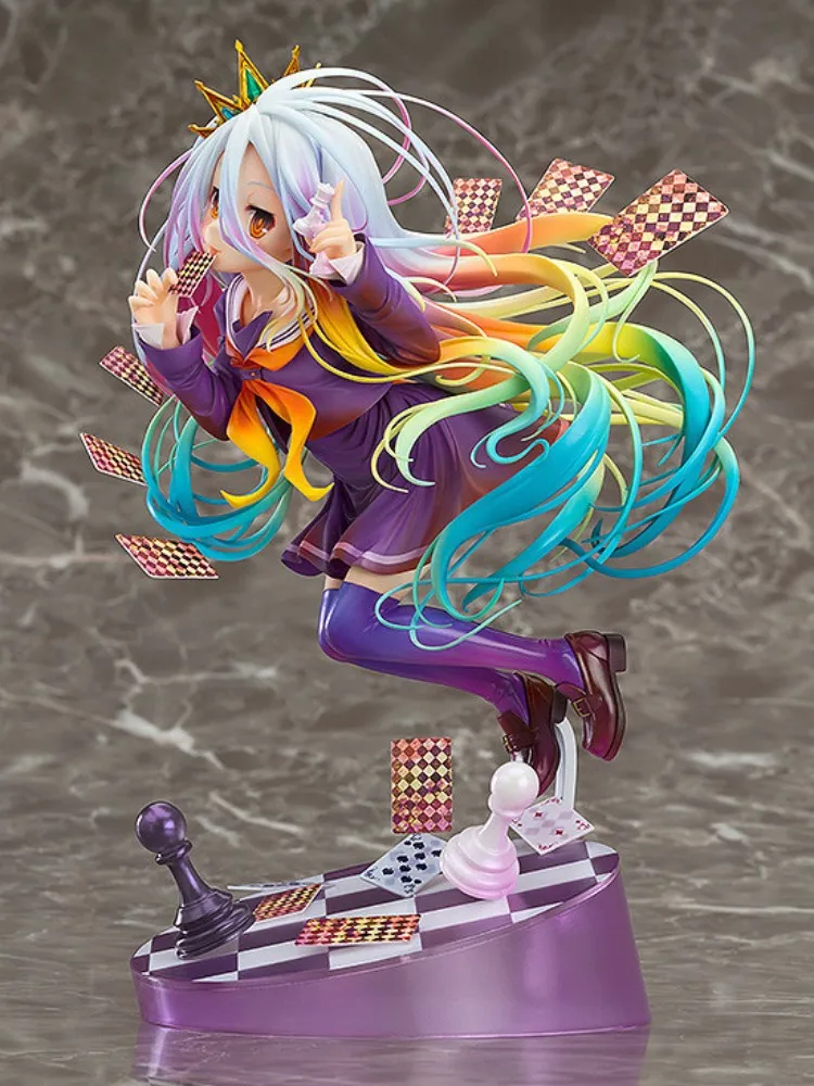 

No Game No Life Zero Anime Figure Shiro Stephanie Dola Model Doll Schwi Jibril Fairy Shampoo Action Figurin Decor Adult Toy Gift