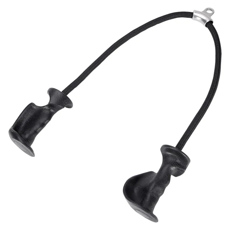 Cuerda para tríceps con asas ergonómicas, cuerda extraíble para tríceps de gimnasio para máquina de cables, sistema de polea, accesorio para cables de cuerda para tríceps