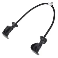 Cuerda para tríceps con asas ergonómicas, cuerda extraíble para tríceps de gimnasio para máquina de cables, sistema de polea, accesorio para cables de cuerda para tríceps
